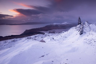 winter sunrise ,isle of skye, scotland