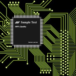 vector - high technology background, computer circuit board