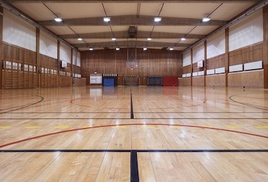 interior of an old gymhall