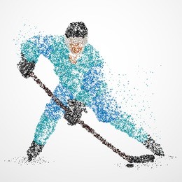 abstraction, hockey, ice, puck