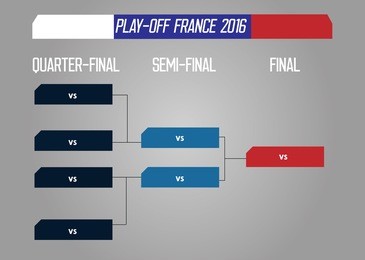 european football championship 2016 in france groups vector