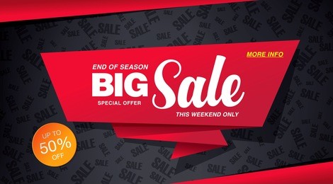 sale banner template design