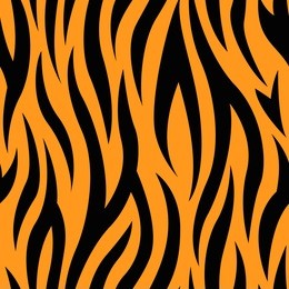 tiger stripes seamless vector pattern