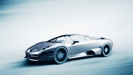sport car speeding