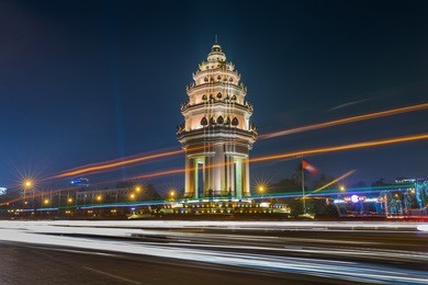 independence monument,phnon penh,cambodia.