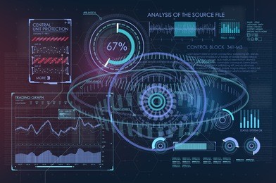 abstract trade commerce hud background. infographic elements. futuristic user interface. vector science polygonal background. futuristic hud background. vector science background. 