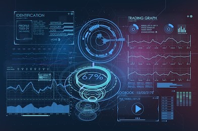 abstract trade commerce hud background. infographic elements. futuristic user interface. vector science polygonal background. futuristic hud background. vector science background. 