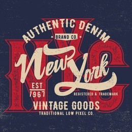 vintage tee print design with old effect