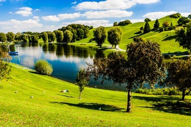 the olympiapark in munich, germany, is an olympic park which was constructed for the 1972 summer olympics.