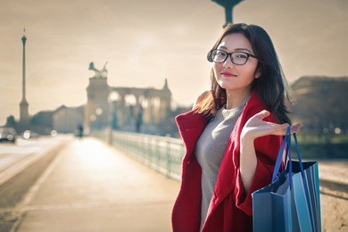 smiling girl in budapest