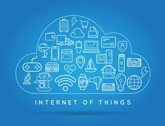 cloud iot internet of things smart home vector quality design with icons