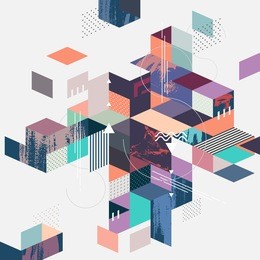 abstract modern geometric background