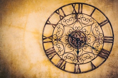 old vintage clock - vintage filter