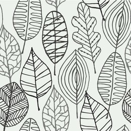 vector abstract leaves pattern.
