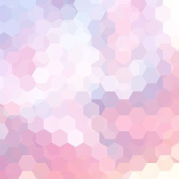 vector background with hexagons. can be used in cover design, book design, website background. vector illustration. pastel pink, violet colors. 