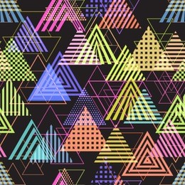 seamless pattern with triangles.