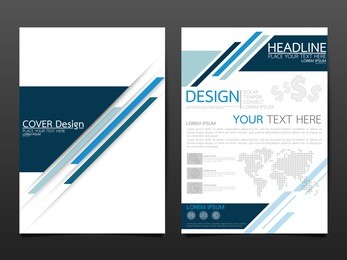 business brochure cover design template vector.technology speed abstract background.layout in a4 size