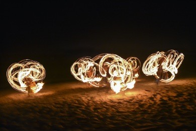 fire show in nadi, fiji