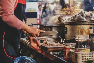 street stall in korea