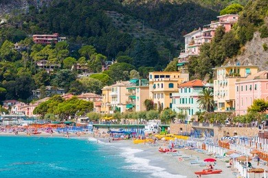 monterosso al mare, a coastal village and resort in cinque terre, italy 