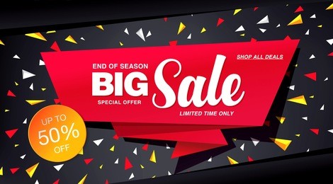 sale banner template design