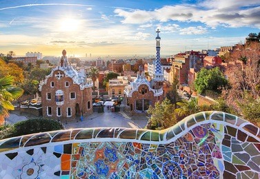 barcelona - park guell, spain
