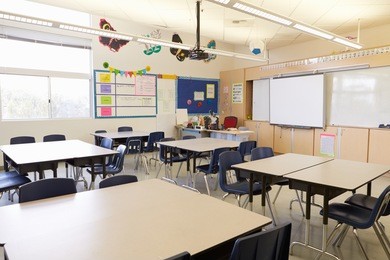 empty school classroom