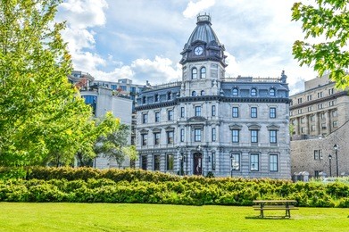 museum of old montreal and old buildings in old port.