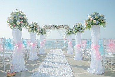 		wedding on the beach, tropical settings for a wedding on a beach - bali island