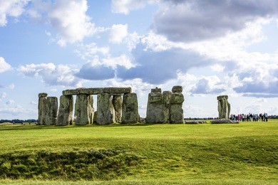 stonehenge sky cloud ancient prehistoric stone   and monument near salisbury, wiltshire, uk. in england