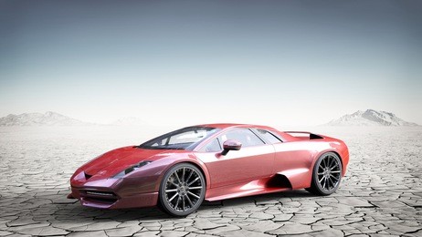 red  sport car