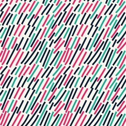 abstract color strokes seamless pattern. pink green black lines wrapping background texture. eps8 vector illustration.