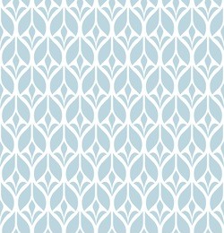 seamless abstract floral pattern. vector blue and white background. geometric leaf ornament