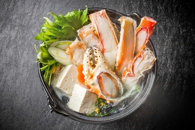 crab hot pot pan japanese food