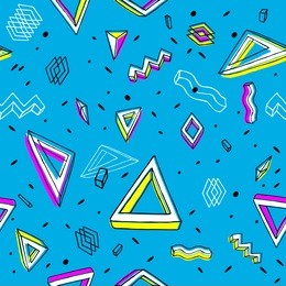 background in the memphis style. seamless geometric pattern. retro  80's. textile. fashion style