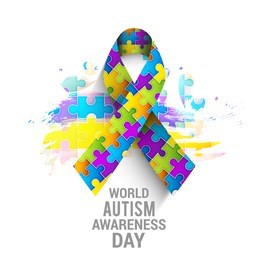 vector illustration of  world autism awareness day.