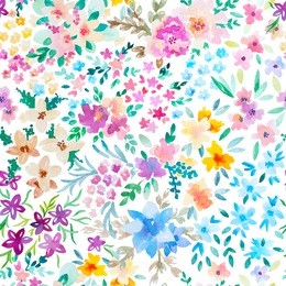 watercolor floral pattern