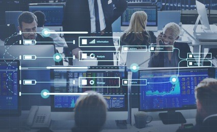 analytics report status information analysis chart graph concept