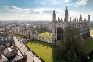 cambridge university top view
