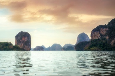 landscape of thailand ao phangnga bay