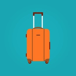 travel bag vector illustration. travel bag isolated icon. travel bag  summer symbol. travel bag for traveling design. summer time vacation travel bag isolated icon 
