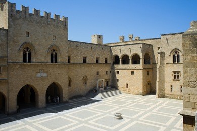 inside the palace of the grand masters, rhodes, greece