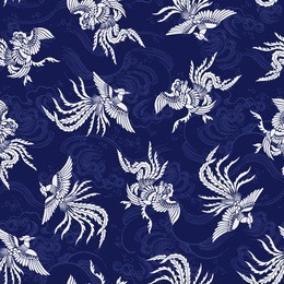 oriental phoenix pattern