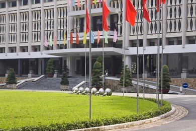 reunification hall, presidential palace, saigon ho chi minh city vietnan,asia