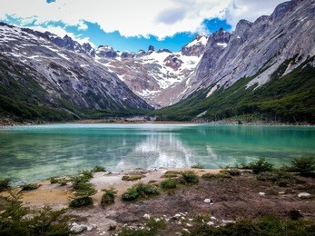 laguna (lake) esmeralda, tierra del fuego, ushuaia, patagonia, argentina