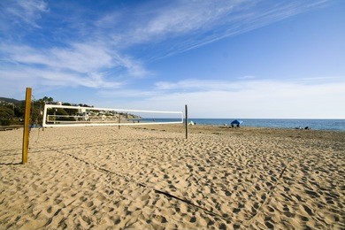 beach volleyball court
