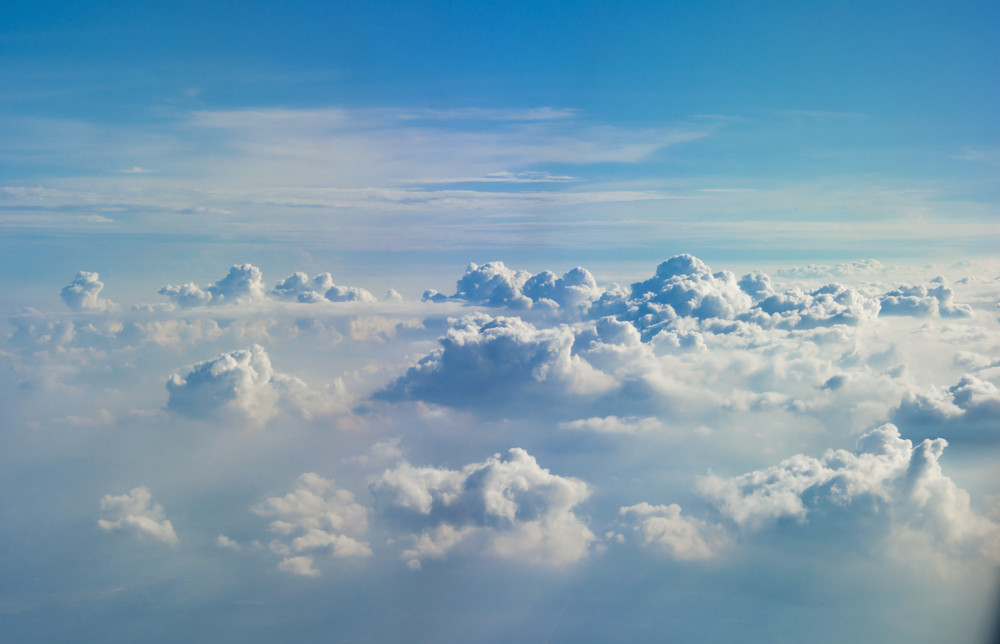 blue sky and clouds abstract 