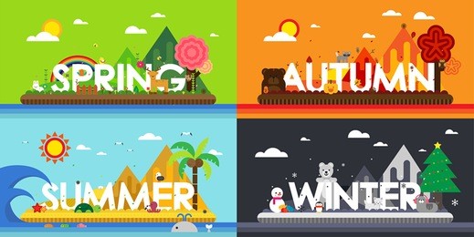 four seasons of nature