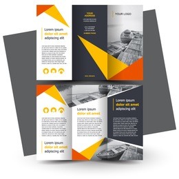 brochure design, brochure template, creative tri-fold, trend brochure