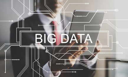 big data storage network online server concept